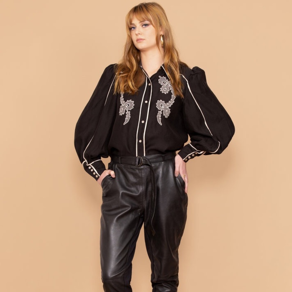 C/MEO Collective embroidered western shirt